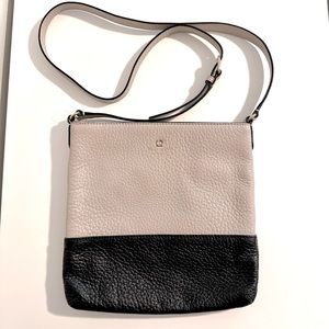 Black and tan leather Kate Spade Cross body